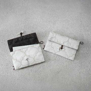 小茶巾入れ 24モロッカン　グレージュ（白）の画像