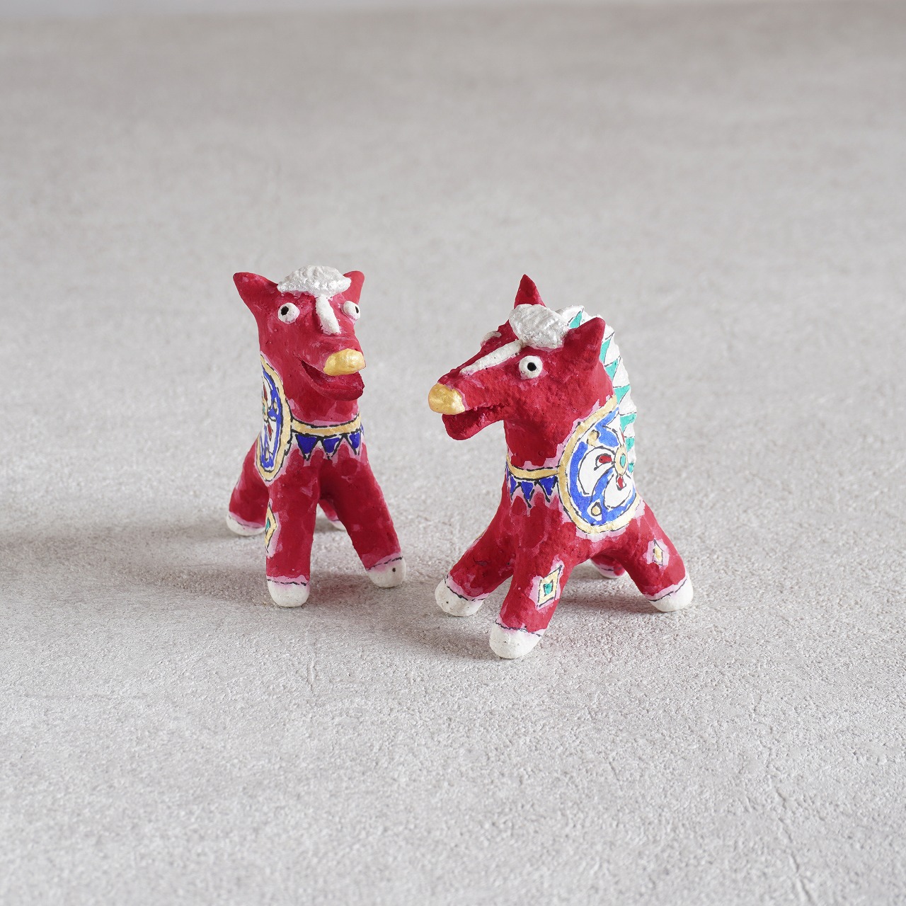 松尾三希子　午オブジェ　赤の画像