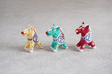 松尾三希子　午オブジェ　赤の画像