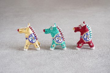 松尾三希子　午オブジェ　赤の画像