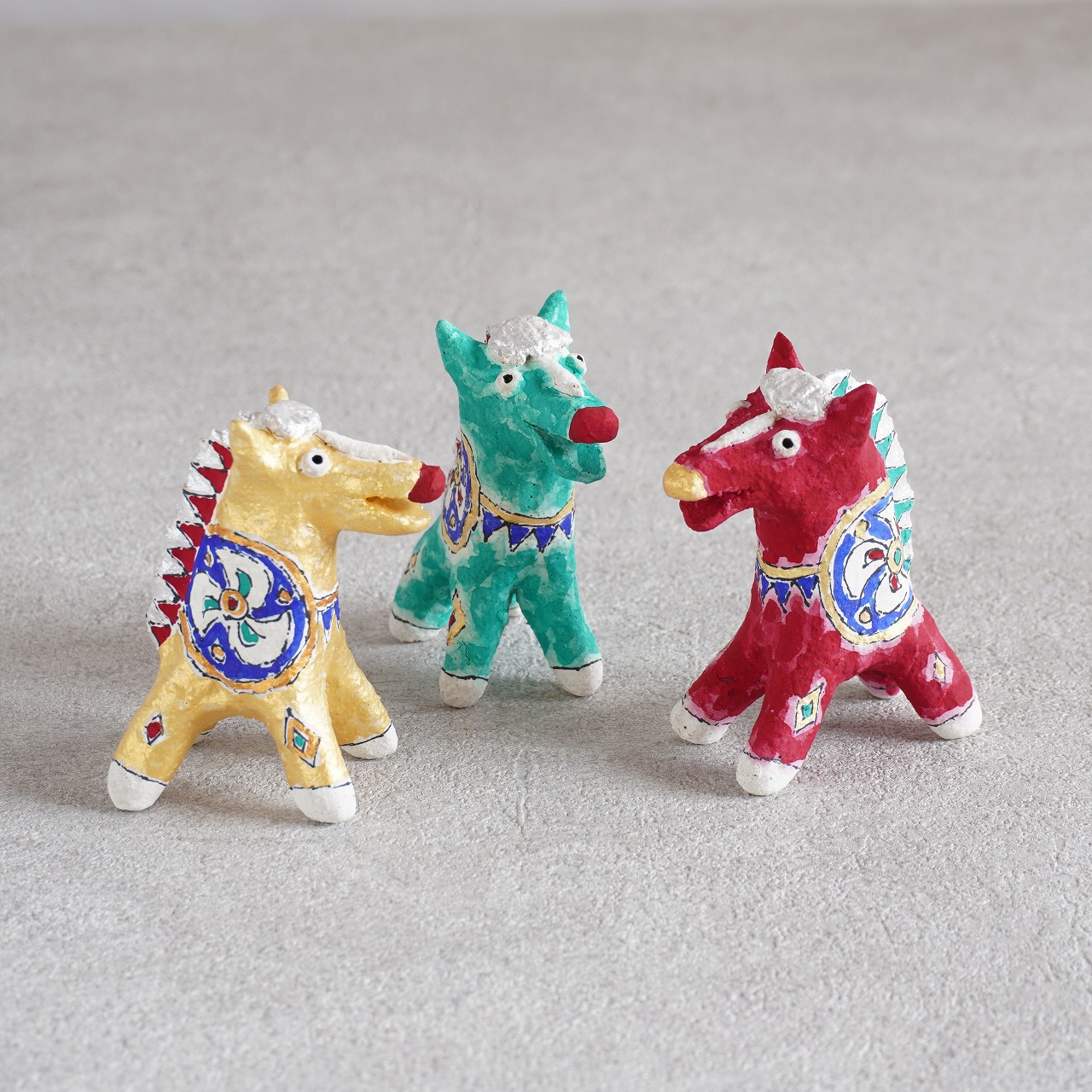 松尾三希子　午オブジェ　緑の画像