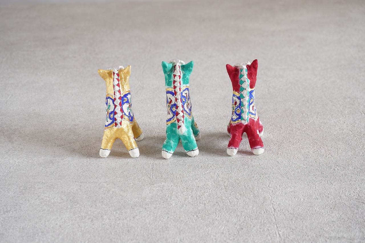 松尾三希子　午オブジェ　緑の画像