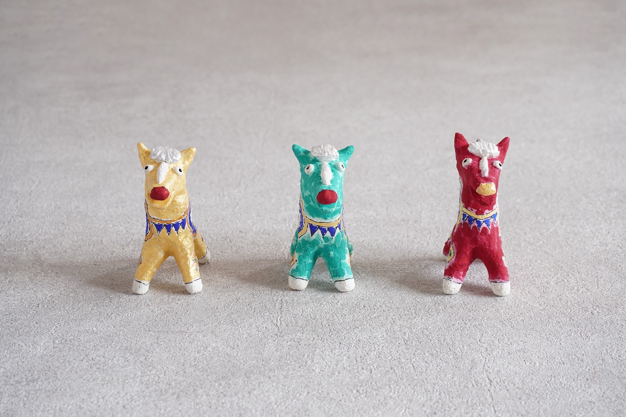 松尾三希子　午オブジェ　緑の画像