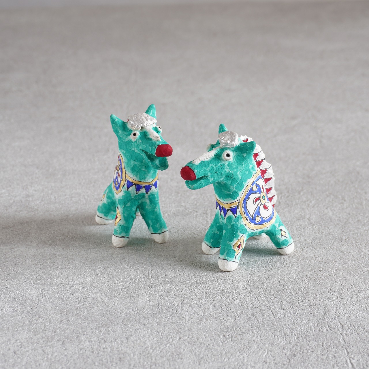 松尾三希子　午オブジェ　緑の画像