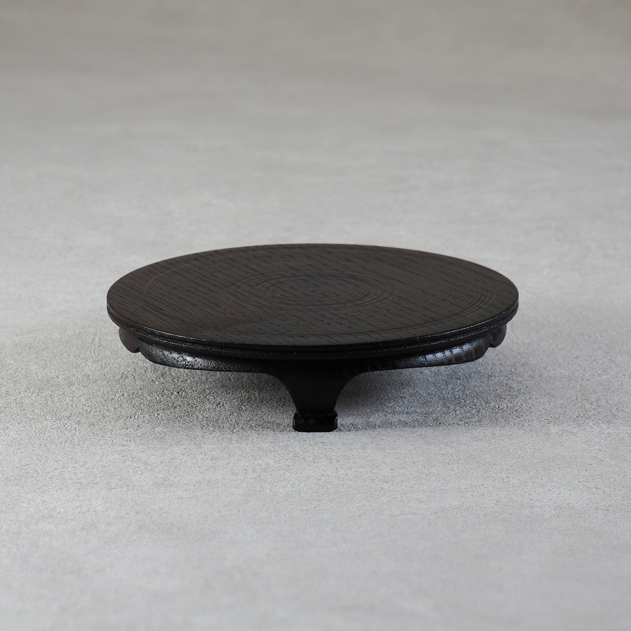 沢栗三つ足盤　6寸（18cm）の画像