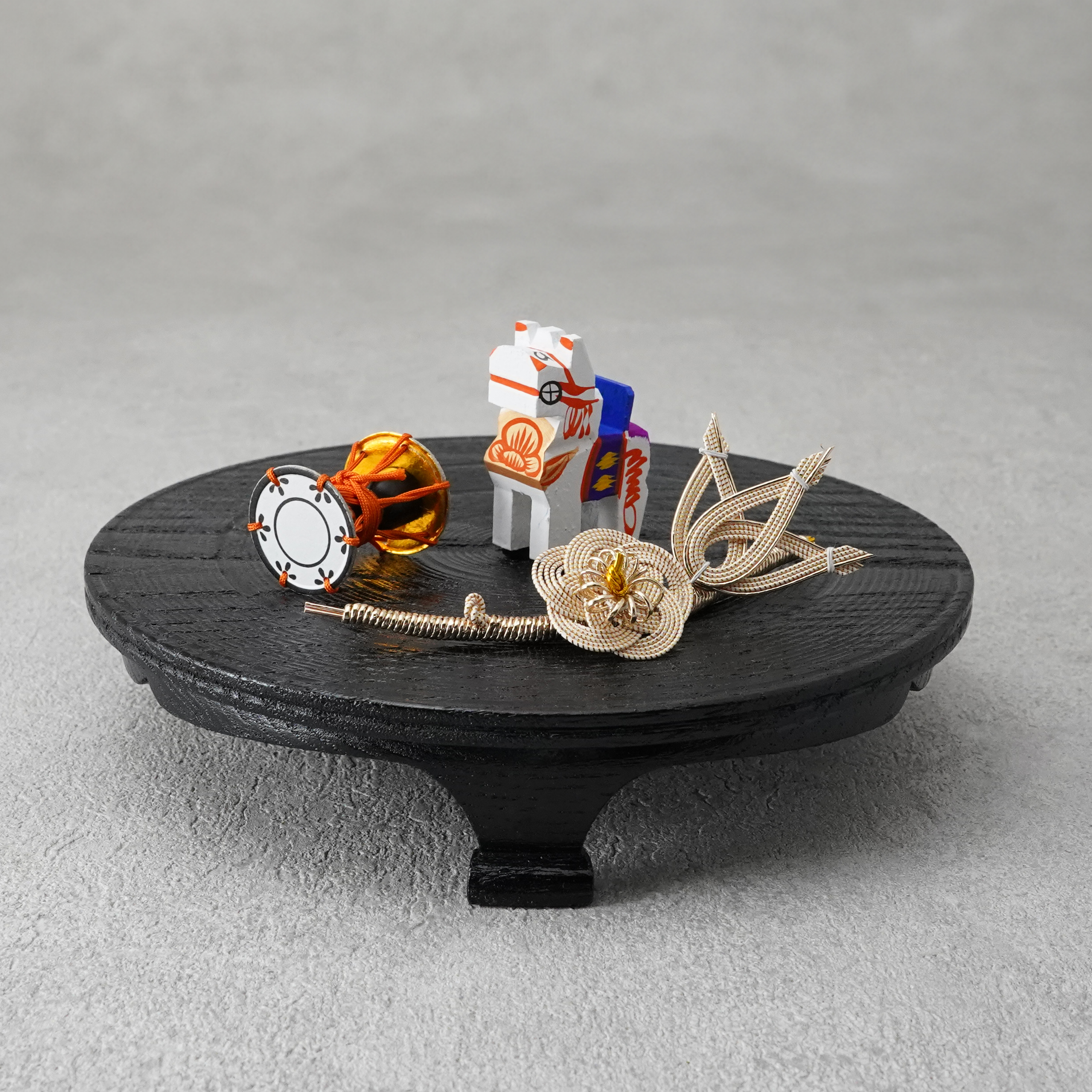 沢栗三つ足盤　6寸（18cm）の画像