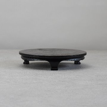 沢栗三つ足盤　6寸（18cm）の画像