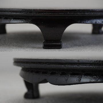 沢栗三つ足盤　6寸（18cm）の画像