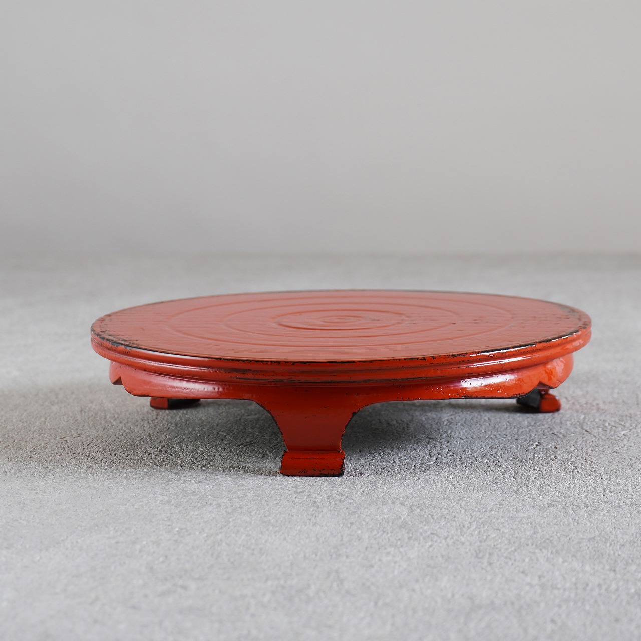 根来三つ足盤　6寸（18cm）の画像