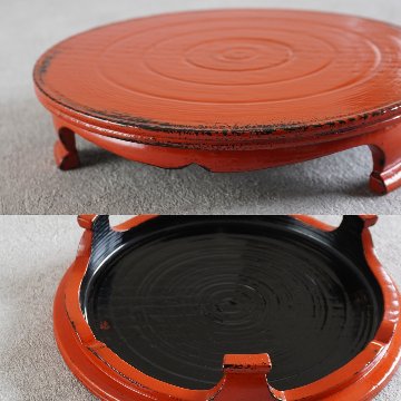 根来三つ足盤　6寸（18cm）の画像