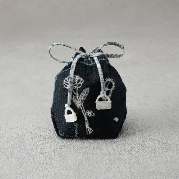 茶器袋 巾着型61 ガーデンパッチワークの画像