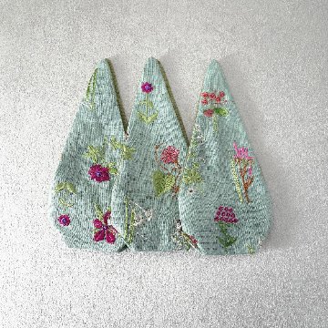 茶器袋　大津型53　花刺繍の画像