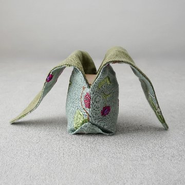 茶器袋　大津型53　花刺繍の画像