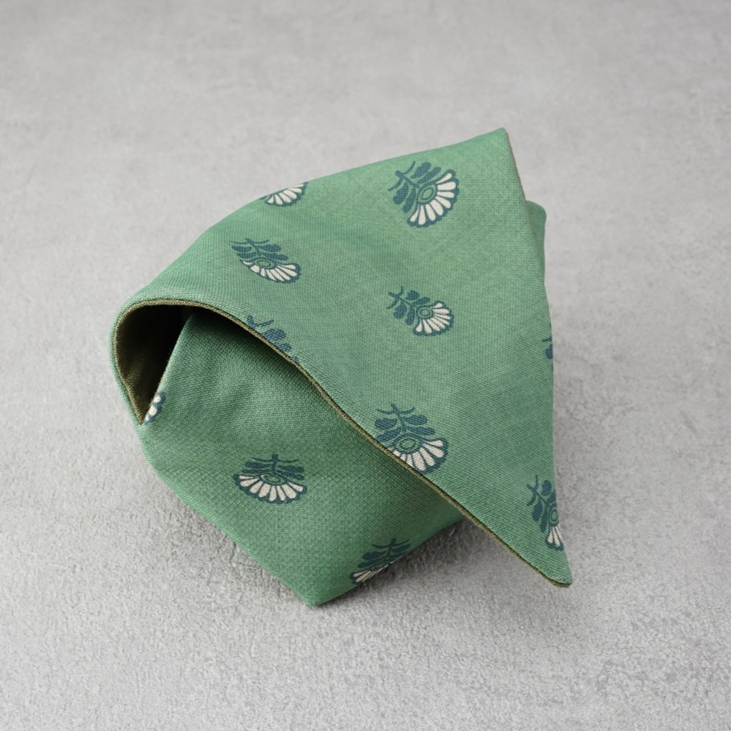 茶碗袋S80　麻×綿　ライムの画像