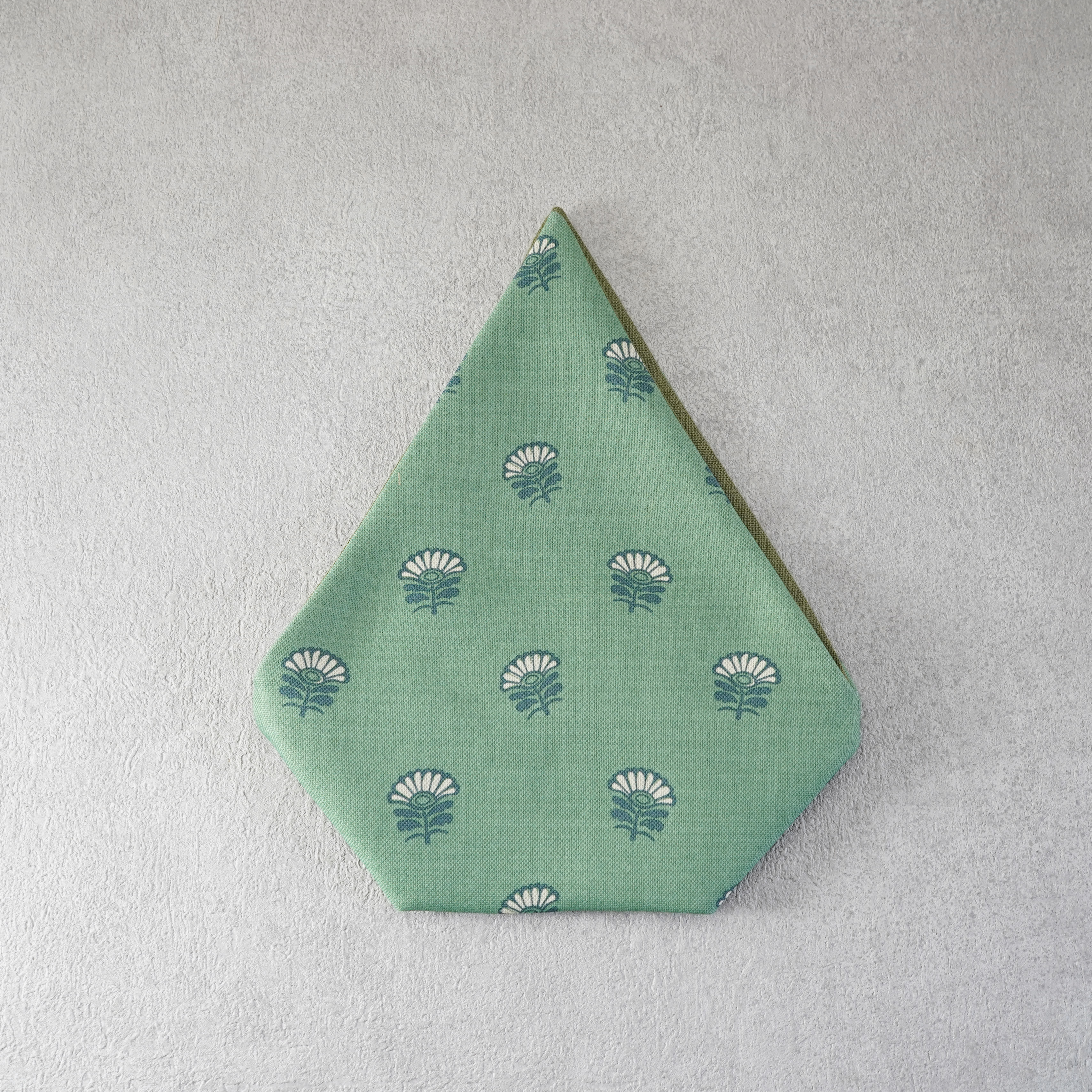 茶碗袋S80　麻×綿　ライムの画像