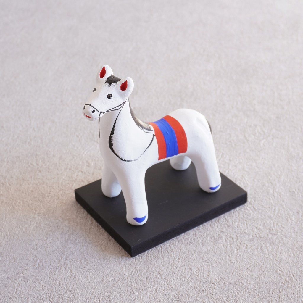 茶道具 干支 午年 馬 香合 松尾潤 共箱 焼〆 初釜 炭点前 正月 茶道具