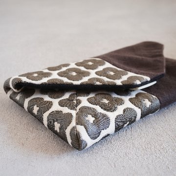 数寄屋袋37　仏蘭西花柄　グレーの画像