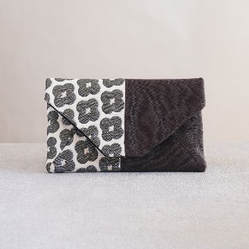 数寄屋袋37　仏蘭西花柄　グレーの画像