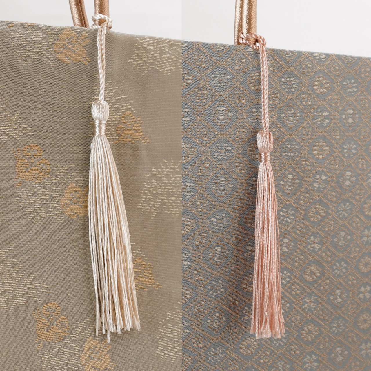 カラフル茶礼袋116　インド型押し更紗　野の花の画像