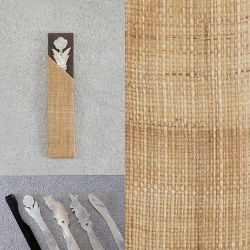 福楊枝入れ＋福楊枝　143手織り紬の画像
