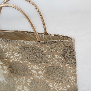 茶礼袋123　牡丹　シャンパンゴールドの画像