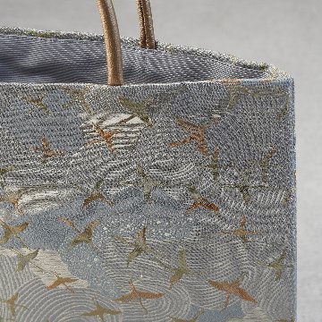 茶礼袋129　西陣織　群鶴の画像