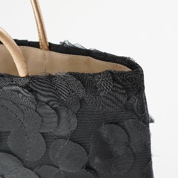 茶礼袋138　ドットレース黒の画像
