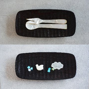 沢栗角皿の画像