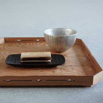 沢栗角皿の画像