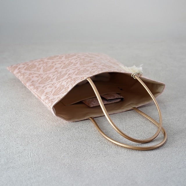 縦長茶礼袋139　牡丹唐草　ピンクの画像