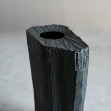 銀彩鉈削掛花入の画像