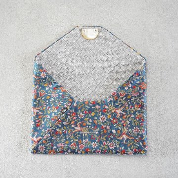 数寄屋袋46　西陣織　鳳凰文　青の画像