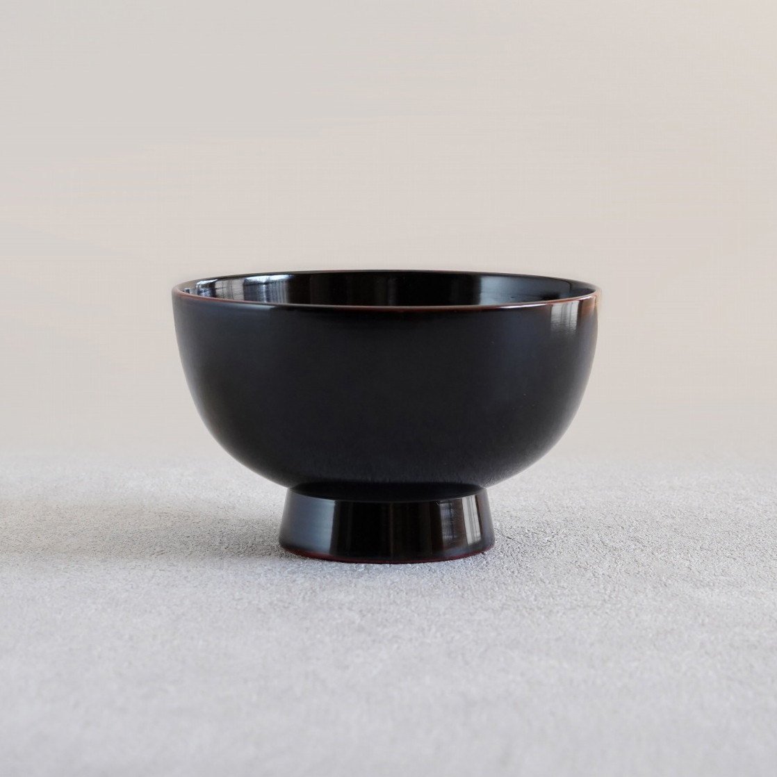 根来合鹿椀　黒4.8寸の画像