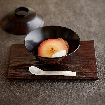 白蝶貝スプーンセット5本組　桐箱入りの画像