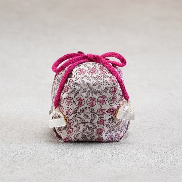 茶器袋 巾着型15　リバティ　ピンクの画像