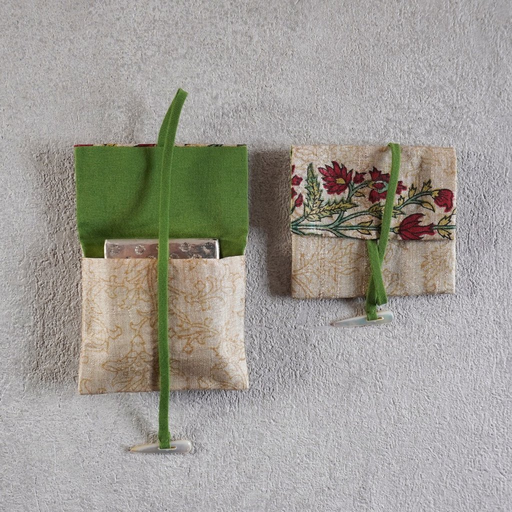 茶巾箱袋10　インドサリーの画像