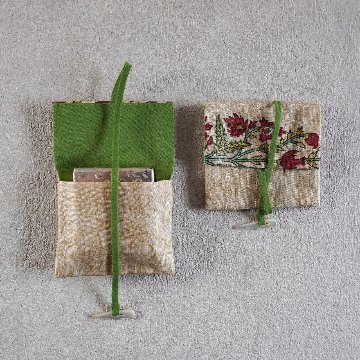 茶巾箱袋10　インドサリーの画像