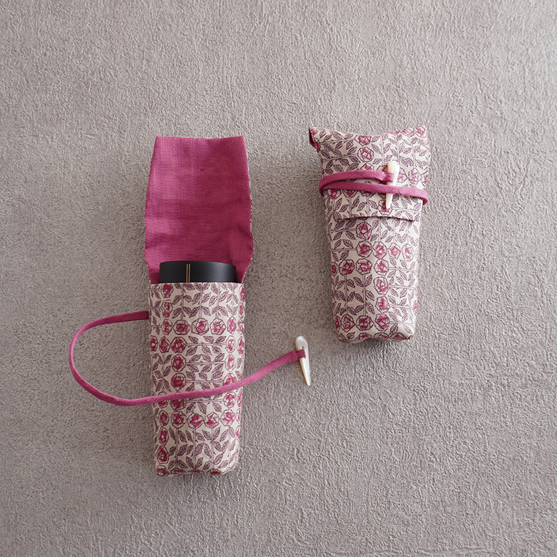 茶筅筒袋08　リバティ　ピンクの画像