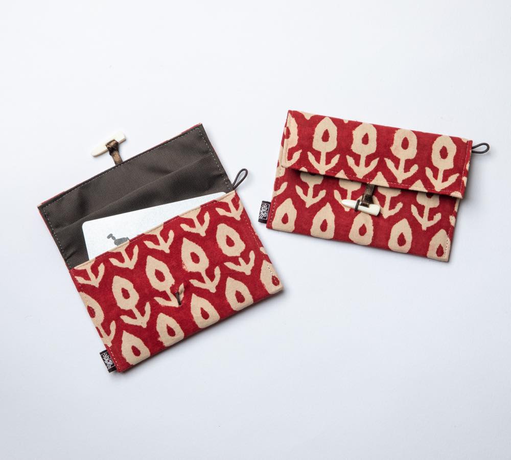 小茶巾入れ 12インド型押し更紗の画像