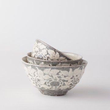 陶工房斿　旅持ち茶碗 掻き落としの画像