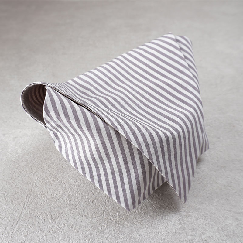 茶碗袋M 108細ストライプ　ベージュの画像