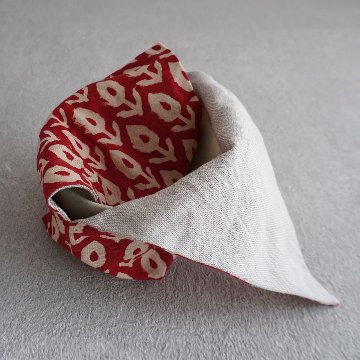 茶碗袋S 39　インド型押し更紗の画像