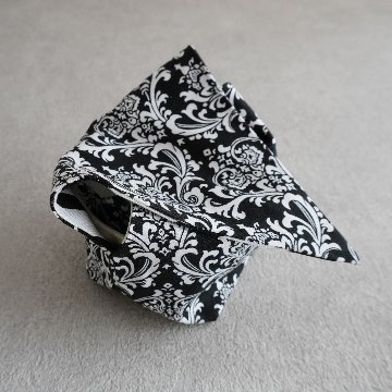 茶碗袋S 41　ダマスク×ストライプの画像