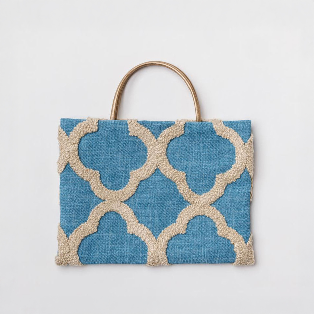 茶礼袋26　NY　Mood Fabrics　モロッカン青茶の画像