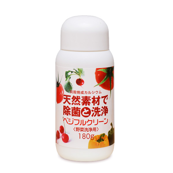 ベジフルクリーン　ホタテ貝殻から生まれた天然素材100％の野菜洗浄剤の画像