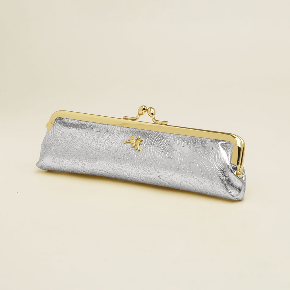 ペイズリー 横長小銭入れの画像