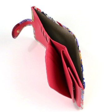 牛革エナメル加工 二つ折れ財布の画像