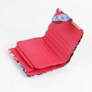 牛革エナメル加工 二つ折れ財布の画像