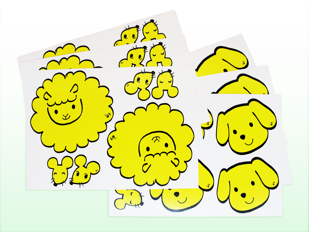 リトミック用 黄色どうぶつの画像