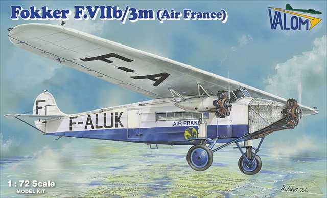 バロム 1/72 フォッカーF.VIIb/3m3発機AirFranceフランス航空 プラモデル VALOM72171の画像